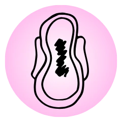 White discharge and STI care icon